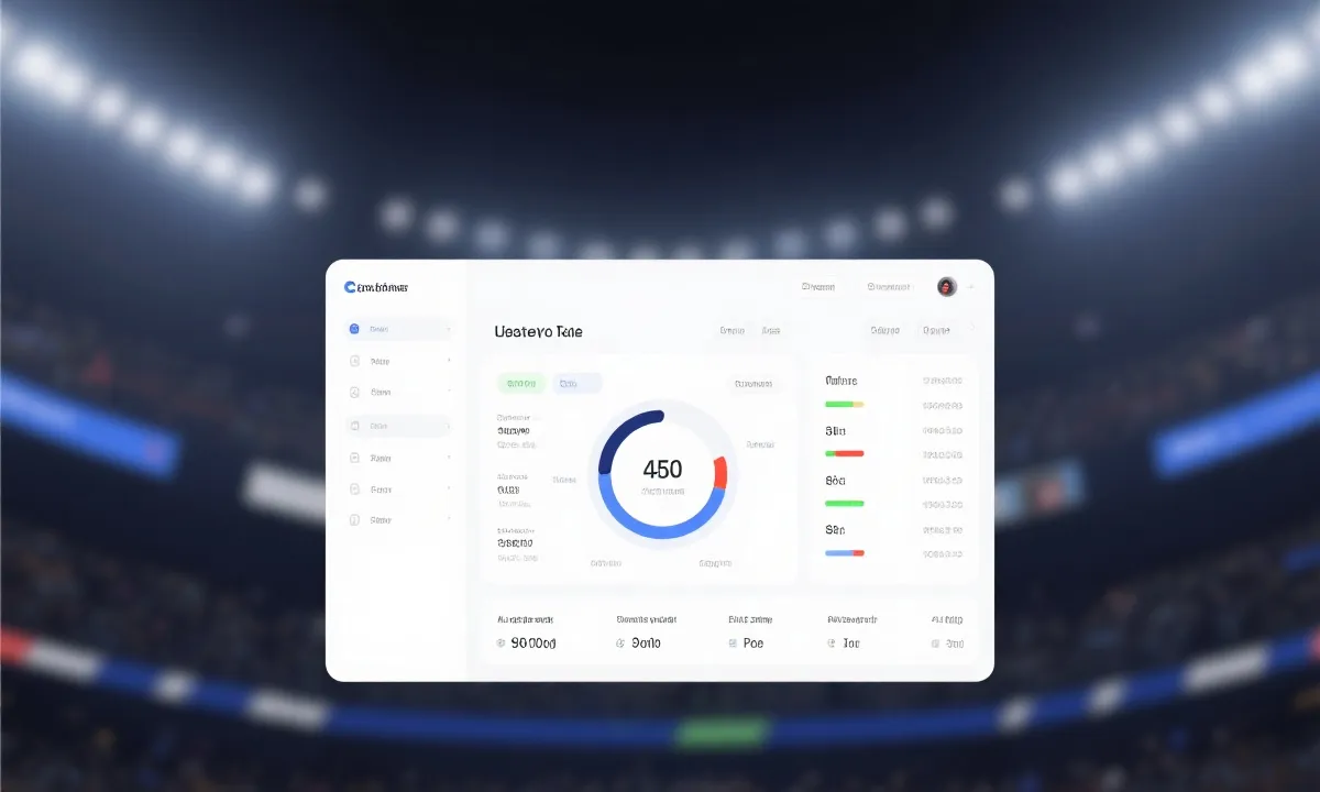实时体育数据可视化示意图